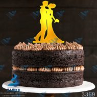 تاپر عاشقانه کیک عروس و داماد