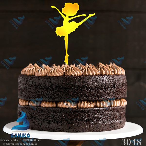 تاپر کیک تولد دخترانه رقص