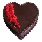 عکس کیک ولنتاین شکلاتی قرمز