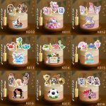 تاپر تصویر کیک رنگی و ضدآب تولیدی بانیکو +هدیه (آلبوم۲)