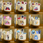 تاپر تصویر کیک رنگی و ضدآب تولیدی لوازم قنادی بانیکو +هدیه (آلبوم۱)