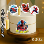 تاپر کیک رنگی اسپایدرمن