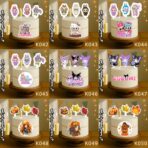 تاپر تصویر کیک رنگی و ضدآب تولیدی بانیکو +هدیه (آلبوم۶) تاپر رنگی بانیکو تزئیک کیک دخترانه عروسکی پاییزی عاشقانه بهترین جایگزین فوندانت ارزان و جذاب