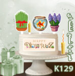 تاپر تصویر کیک نوروز تولیدی لوازم قنادی بانیکو